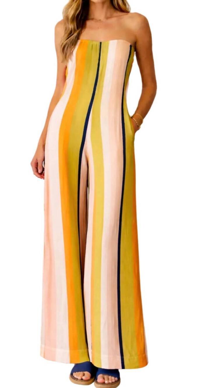 NEW FATE women's gates jumpsuit in peach